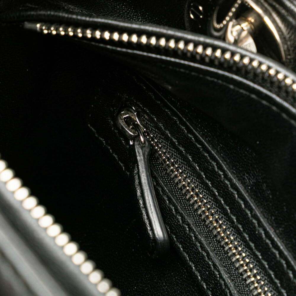 Christian Dior Dior Embroidered Flower Handbag/Shoulder Bag, 2-Way, Black/Blu... - Picture 9 of 12